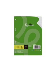 Recambio Liderpapel Din A5 100 Hojas 75 Gr Horizontal Con Margen 6 Taladros 2