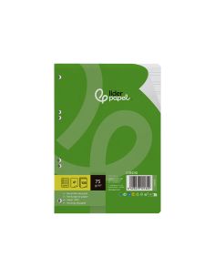 Recambio Liderpapel Din A5 100 Hojas 75 Gr Pauta 4 3.5Mm Con Margen 6 Taladros 2