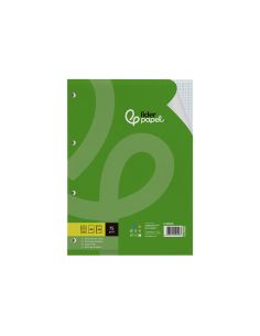 Recambio Liderpapel Din A4 100 Hojas 75 Gr Cuadro 3 Mm Con Margen 4 Taladros 2