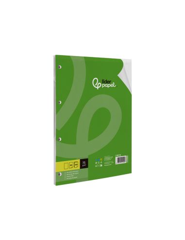 Recambio Liderpapel A4 100 Hojas 75Gr Liso Sin Margen 4 Taladros