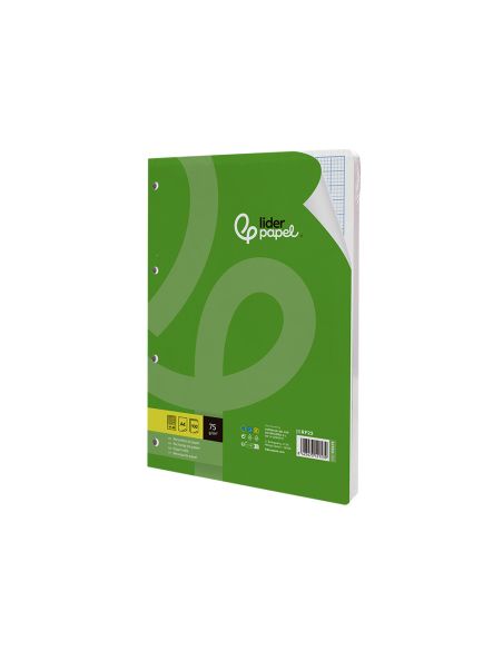 Recambio Liderpapel A4 100 Hojas 75Gr Rayado Nº46 4 Taladros