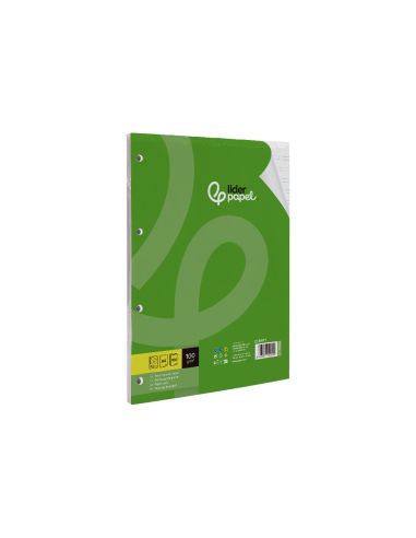 Recambio Liderpapel A4 100 Hojas 100Gr Pauta 3,5Mm Con Margen 4 Taladros
