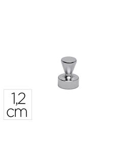 Iman Maul Conico De Neodimio 1,2 Cm Diametro Peso Max. 3,5 Kg Color Plata Pack De 5 Unidades