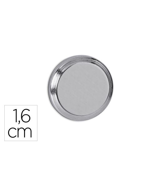 Iman Maul Cilindrico De Neodimio 1,6 Cm Peso Max. 5 Kg Diametro Color Plata