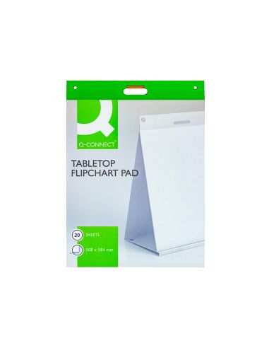 Bloc Congreso Q-Connect Liso Autoadhesivo Sobremesa 508X584 Mm 20 Hojas Papel Blanco De 75G/M2 Fsc