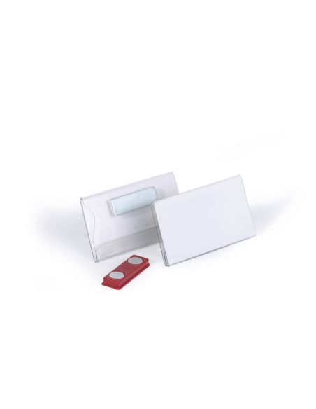 Identificador Con Iman Durable Horizontal Pvc 40X75 Mm