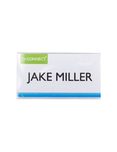 Identificador Q-Connect Kf14137 Con Clip Magnetico Apertura Superior 40X75 Mm