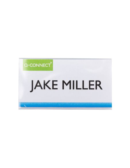 Identificador Q-Connect Kf14137 Con Clip Magnetico Apertura Superior 40X75 Mm