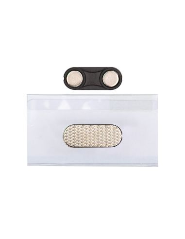 Identificador Q-Connect Kf14137 Con Clip Magnetico Apertura Superior 40X75 Mm