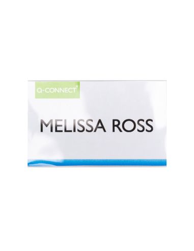 Identificador Q-Connect Kf14138 Con Clip Magnetico Apertura Superior 54X90 Mm