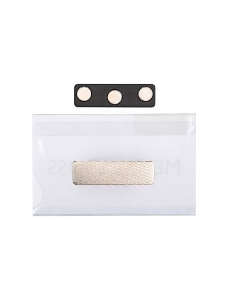 Identificador Q-Connect Kf14138 Con Clip Magnetico Apertura Superior 54X90 Mm