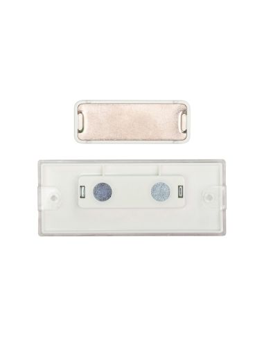 Identificador Q-Connect Kf14139 Con Clip Magnetico Apertura Superior 75X28 Mm