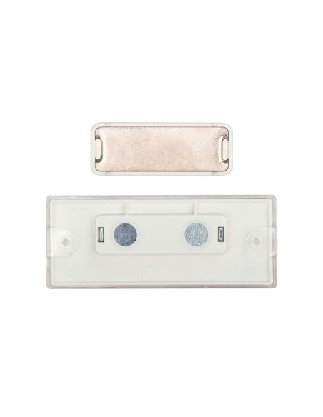 Identificador Q-Connect Kf14139 Con Clip Magnetico Apertura Superior 75X28 Mm