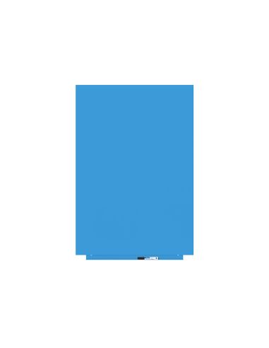 Pizarra Blanca Rocada Lacada Magnetica Modular Sin Marco Color Azul 75X115 Cm