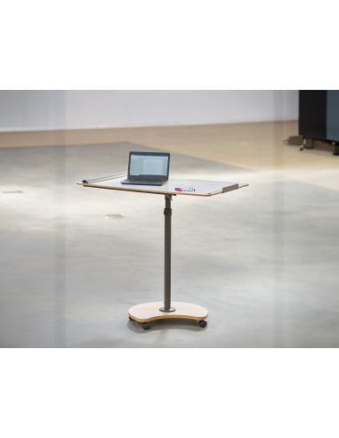 Pizarra Movil Rocada Metalica Magnetica Con Ruedas 69X99 Cm 2 Brazos Extensibles Lateral Y Bandeja Para Rotuladores