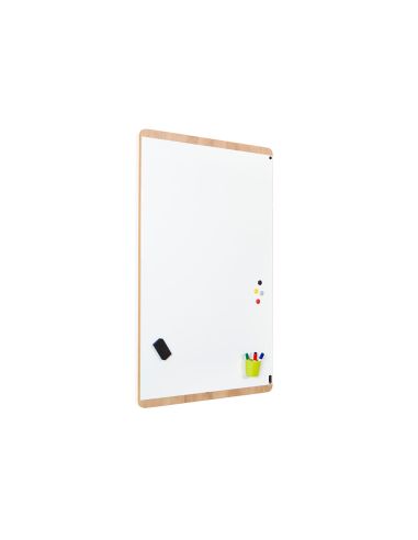Pizarra Blanca Rocada Lacada Magnetica Tablero Color Roble 100X150 Cm