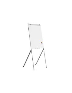 Pizarra Blanca Rocada Para Conferencias Lacada Magnetica Metalica Con Brazo Extensible Lateral Para 2 Hojas 68X104 Cm