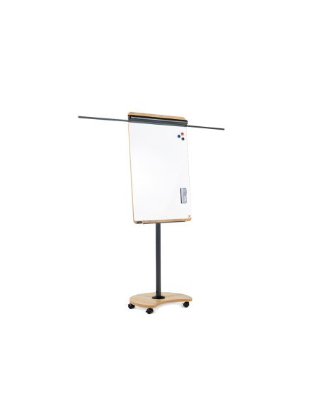 Pizarra Blanca Rocada Gama Natural Movil Lacada Magnetica Con 2 Brazos Abatibles 69X99 Cm