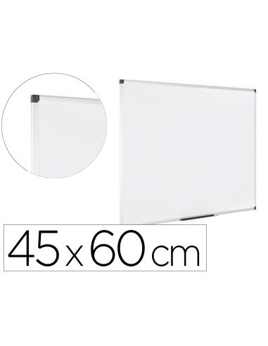 Pizarra Blanca Bi-Office Earth Lacada Magnetica Marco De Aluminio 450X600 Mm