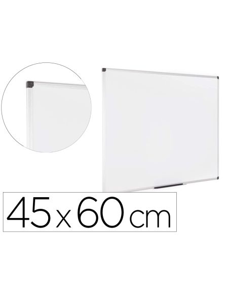 Pizarra Blanca Bi-Office Earth Lacada Magnetica Marco De Aluminio 450X600 Mm