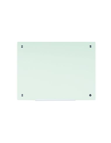 Pizarra Cristal Bi-Office Magnetica Sin Marco Blanca 90X60 Cm