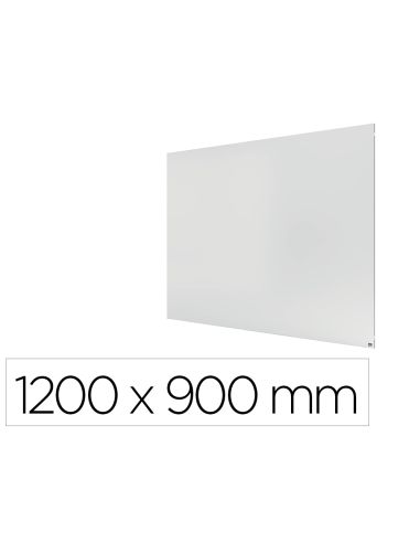 Pizarra Blanca Nobo Infinity Sin Marco Acero Lacado Magnetico 1200X900 Mm