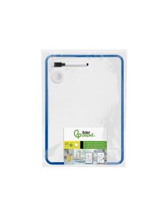 Pizarra Blanca Liderpapel 21X30 Cm Magnetica Doble Cara Lisa Con Rotulador Iman Y Borrador 2