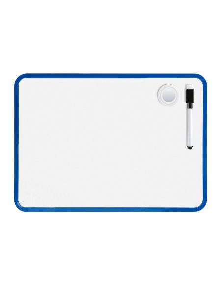 Pizarra Blanca Liderpapel 21X30 Cm Magnetica Doble Cara Lisa Con Rotulador Iman Y Borrador