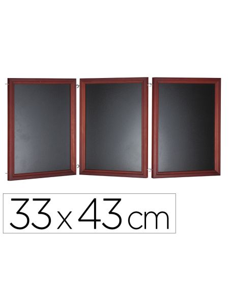Pizarra Negra Liderpapel Para Hosteleria Mural Madera Con Superficie Para Rotuladores Tipo Tiza 33X43Cm Pack De 3|Libreriasalesiana