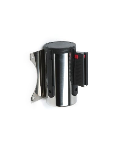 Cinta Extensible De Pared Separadora Retractil De 2 Mt Clips A Ambos Lados Y Clip De Recepcion Color Negro