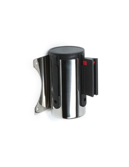 Cinta Extensible De Pared Separadora Retractil De 2 Mt Clips A Ambos Lados Y Clip De Recepcion Color Negro