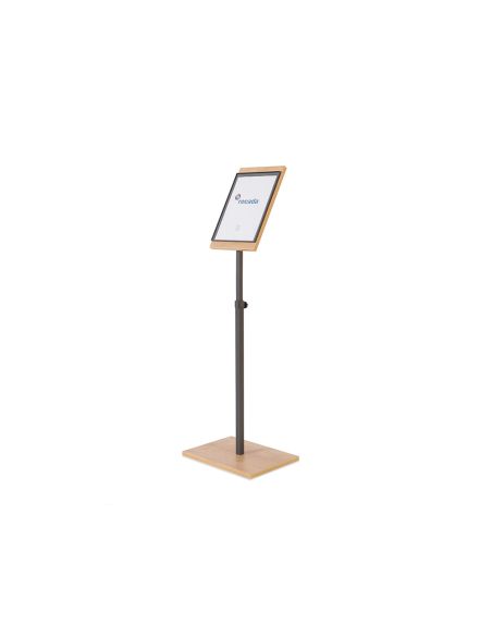 Soporte Rocada Porta Anuncios Tamaño A4 Giro 90 Regulable En Altura