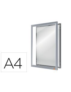 Marco Porta Anuncios Nobo Impression Pro Din A4 Marco De Clip Aluminio 235X13X325 Mm