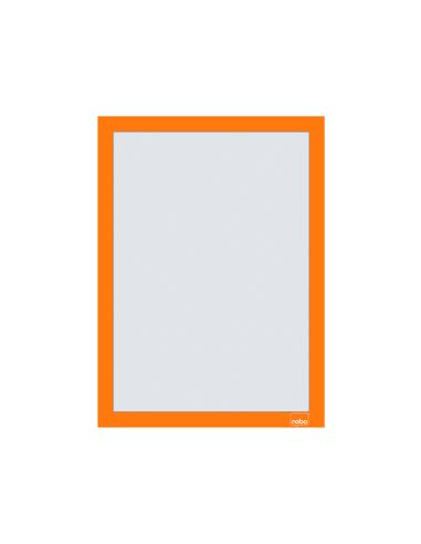 Marco Porta Anuncios Nobo Din A4 Marco Magnetico Autoadhesivo Color Naranja Pack De 2 Unidades