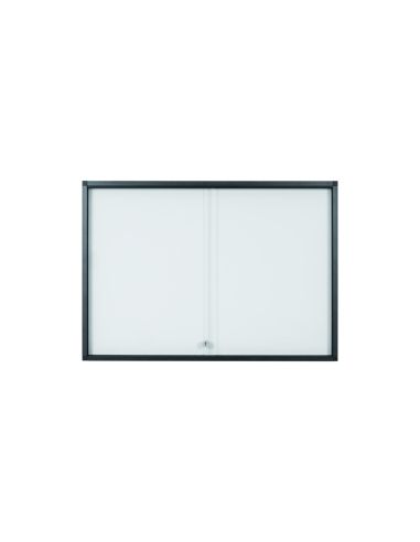 Vitrina De Anuncios Bi-Office 18 A4 Magnetica Para Interior Slim Antracita 1351X39X946 Mm