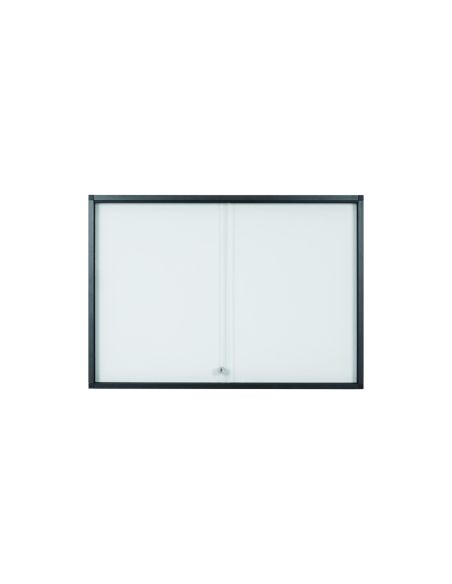 Vitrina De Anuncios Bi-Office 18 A4 Magnetica Para Interior Slim Antracita 1351X39X946 Mm