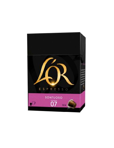 Cafe Lor Espresso Sontuoso Fuerza 8 Caja De 10 Capsulas