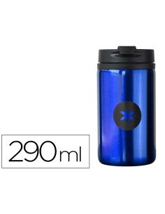 Vaso Antartik Acero Inoxidable Con Tapa Dosificador De Seguridad Y Base Acolchada 290 Ml Color Azul