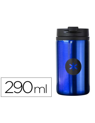 Vaso Antartik Acero Inoxidable Con Tapa Dosificador De Seguridad Y Base Acolchada 290 Ml Color Azul