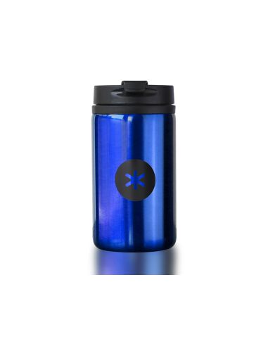 Vaso Antartik Acero Inoxidable Con Tapa Dosificador De Seguridad Y Base Acolchada 290 Ml Color Azul
