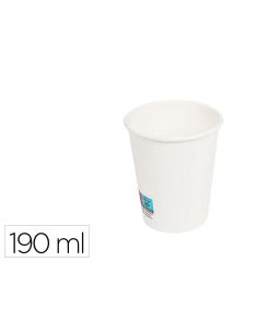 Vaso De Papel Blanco Bunzl Reciclable Pefc 190 Ml Apto Bebidas Frias Y Calientes Paquete De 50 Unidades