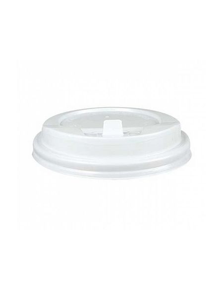 Tapa Para Vaso Bunzl 190 Ml Poliestireno Con Orificio Paquete De 100 Unidades