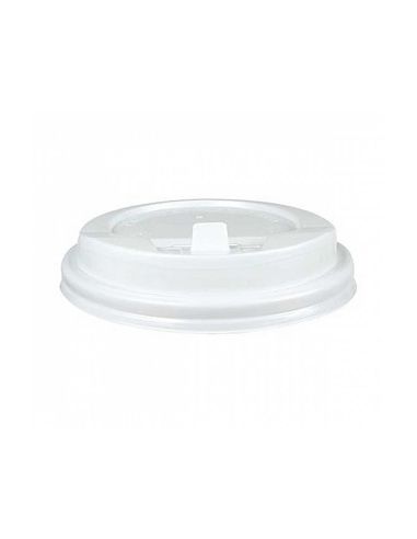Tapa Para Vaso Bunzl 280 Ml Poliestireno Con Orificio Paquete De 100 Unidades