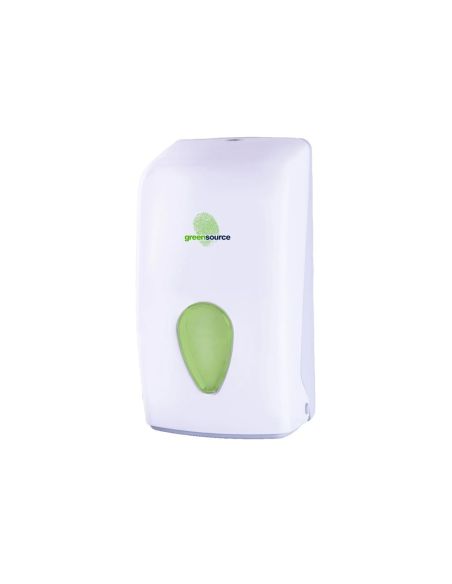 Dispensador Papel Higienico Bunzl Greensource Plegado Zig-Zag Fabricado En Abs Color Blanco