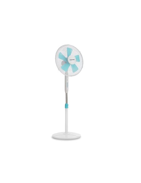 Ventilador Blaupunkt Pie Base Redonda 5 Aspas 3 Velocidades Altura Regulable Con Mando Distancia+Temporizador 45W