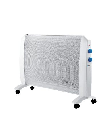 Radiador Blaupunkt 2000W Dos Niveles Potencia Proteccion Sobrecalentamiento Con Ruedas Color Blanco