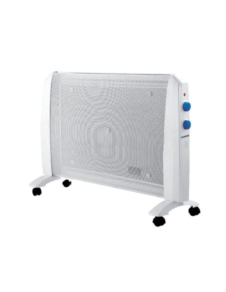 Radiador Blaupunkt 2000W Dos Niveles Potencia Proteccion Sobrecalentamiento Con Ruedas Color Blanco