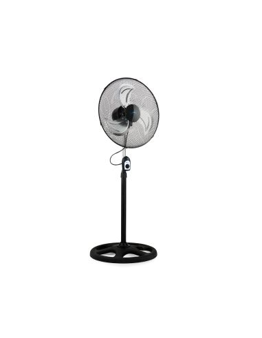 Ventilador De Pie Avant 3 Velocidades Cabezal Reclinable Oscilante 120 Diametro 450 Mm Color Negro