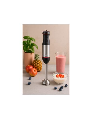 Batidora De Mano Blaupunkt 800W Acero Inoxidable Control De Velocidad Boton Turbo Vaso 1L