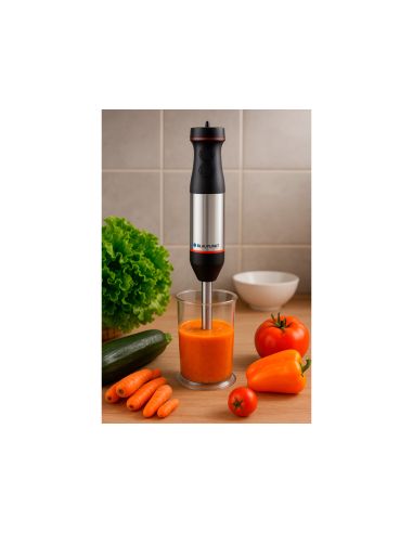 Batidora De Mano Blaupunkt 800W Acero Inoxidable Control De Velocidad Boton Turbo Vaso 1L